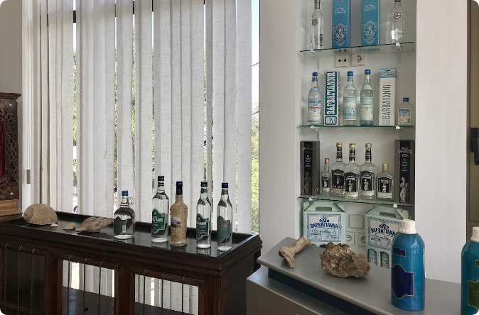 Barbayannis Ouzo Museum copper stills and distillery, Plomari, Lesvos